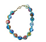 BRĂȚARĂ CU MĂRGELE DIN STICLĂ DE MURANO, MILLEFIORI MOSAICO