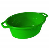 Lighean Oval cu Manere STERK, Capacitate 40 L, Dimensiune 63x52x24 cm, Material Plastic, Culoare Verde, Lighean cu Manere, Lighean Oval, Lighean Plast