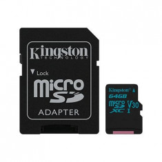 MICRO SD CARD 64GB UHS-1 4K ADAPTOR KINGSTON foto