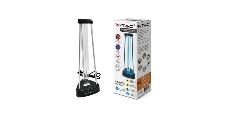 Lámpara UV Germicida, de mesa, de metal - Selemed | Equipamiento odontológico