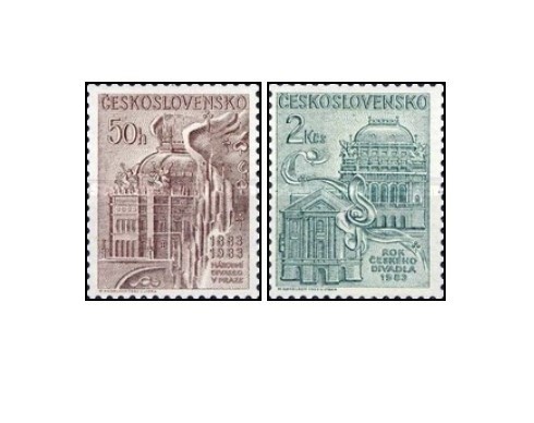 Cehoslovacia 1983 - anul teatrului, serie neuzata