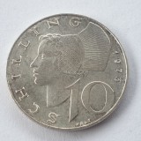 Austria 10 schilling 1973 argint, Europa
