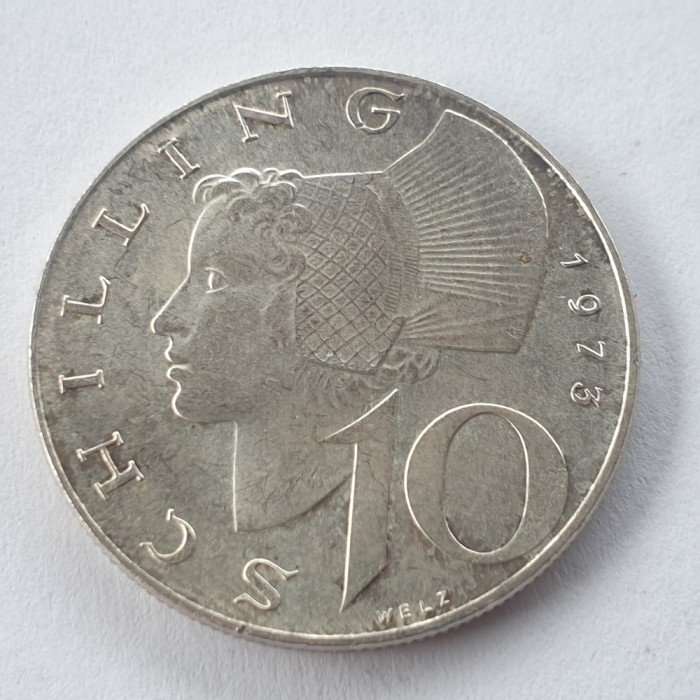 Austria 10 schilling 1973 argint