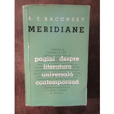 Baconsky: Meridiane - Pagini despre literatura universala contemporana