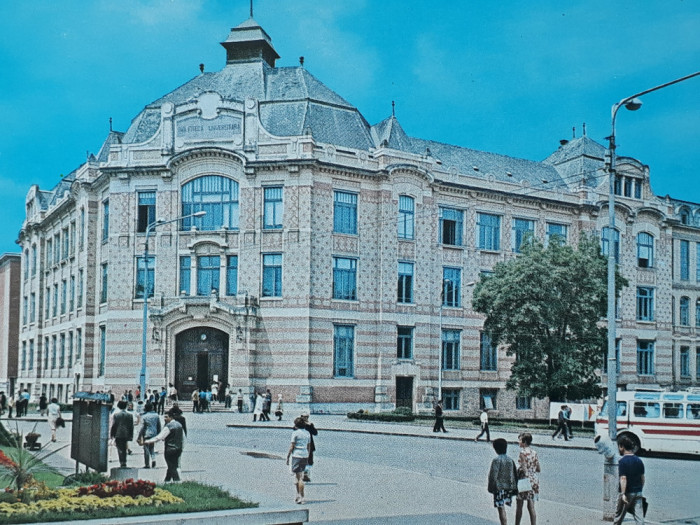 268 - Cluj-Napoca - Biblioteca universitara / carte postala