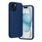 Husa silicon compatibila apple iphone 15 plus camera superprotect, interior din microfibra, deep navy