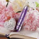 Glont Vibrator Boudoir - Duke of Swoon, Argintiu-Violet, 9 cm