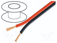 Cablu difuzor 2x4mm2 litat CCA negru-ro?u Goobay foto