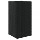 Cumpara ieftin Jardiniera de gradina, negru, 30x30x60 cm, poliratan