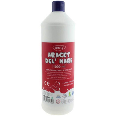 Aracet Del&amp;#039; Mare DACO, 1L, Aracet cu Lipire Puternica, Araceturi, Aracet pentru Lipit Hartia, Aracet pentru Scoala, Aracet pentru Lucru Manual, Aracet foto