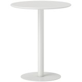 HOMCOM Masă de Dining Rotundă și Modernă pentru 2 Persoane din Oțel, Albă | Aosom Romania