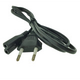 Cumpara ieftin Cablu de alimentare TV, radiocasetofon, ceas, alimentator laptop, CABLUCAS, lungime 1.4m, 2 pini, C7, 2.5A, 250V, negru