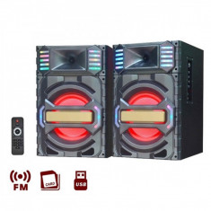 Boxe Portabile cu BT, FM, USB, SD si Telecomanda Ailiang UF7710DT foto