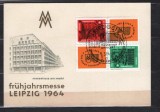 GERMANIA (DDR) 1964 - LEIPZIG. REALIZARI TEHNICE. CARTE POSTALA MAXIMA, Y8