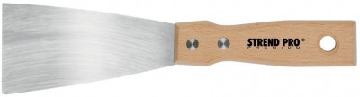 Strend Pro Premium Trowel S295, 080x1,2 mm, Inox/ Oțel inoxidabil, m&amp;acirc;ner din fag foto