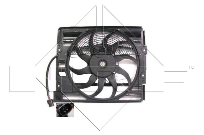 NRF 47214 Ventilator, radiator