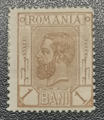 Romani Lp 54 Spic de gr&amp;acirc;u fără filigran 1 Ban nestampilat foto