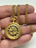 CEAS MEDALION MEUBLES KEOM - Placat cu aur - De dama - Vintage - Anii '70 - Raritate de Colectie !