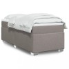 VidaXL Pat box spring cu saltea, gri taupe, 80x200 cm, textil 3285092