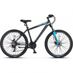 Bicicleta MTB Umit Mirage 2D, 21 viteze, culoare negru/turcoaz, roata 29", cadru PB Cod:42967200001