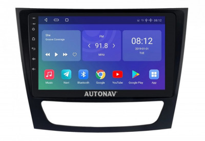 Navigatie Mercedes Clasa E CLS W211 2002-2010 AUTONAV ECO Android GPS Dedicata, Model Classic, Memorie 16GB Stocare, 1GB DDR3 RAM, Display 9&amp;quot; Full-Tou foto