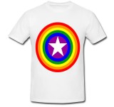 Cumpara ieftin Tricou &quot; Captain America - Scut curcubeu &quot;