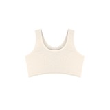 Cumpara ieftin Bustiera din bumbac pentru dama, cu bretele groase, 46720, Ecru