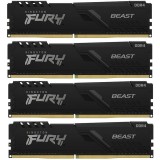 Memorie DDR Kingston Fury Beast DDR4 16 GB, frecventa 2666 MHz, 4 GB x 4 module, radiator, &quot;KF426C16BBK4/16&quot;