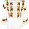 Bluza tip ie traditionala, dama, ML26, marime S, alb/verde bramwell