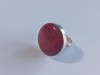 Inel din argint coral rosu#4033