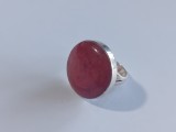 Inel din argint coral rosu#4033