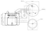 FEBI BILSTEIN 105951 Burduf, suspensie pneumatica