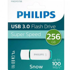 Stick USB Philips Snow Edition, 256GB, USB 3.0 (Alb/Verde)