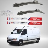 Cumpara ieftin Ștergătoare Renault Master Furgon L3H2 (1997&ndash;2003) Flat | Set față &ndash; TeamCar&reg;