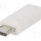 Cablu USB B micro mufa, USB C soclu, USB 2.0, lungime {{Lungime cablu}}, {{Culoare izola&amp;#355;ie}}, Goobay - 55550
