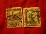 2 Timbre Libia Italiana 1921 , val. 5 si 50C , stampilate