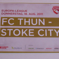 Program meci fotbal FC THUN(Elvetia)-STOKE CITY(Anglia) Europa League 18.08.2011