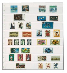 5 folii gri pentru timbre, Favorit 1192PA, 8 strifuri sudate la mijloc foto