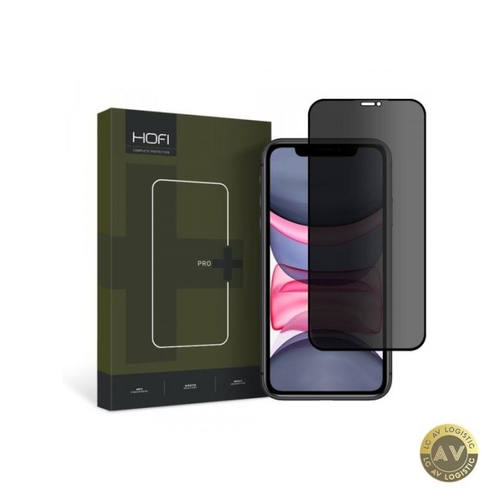 Folie de protectie Ecran Privacy HOFI PRO+ pentru Apple iPhone 11 / XR Sticla securizata Full Glue