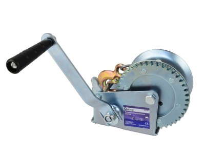 Troliu manual de 450kg cu cablu 10m, GEKO G01080 foto