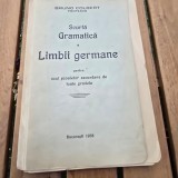 Scurta gramatica a limbii germane pentru uzul scoalelor secundare de toate gradele - Bruno Colbert
