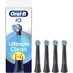 Rezerve periuta de dinti electrica Oral-B iO Ultimate Clean, compatibile doar cu seria iO, Negru, 4 buc