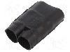 Tub termocontractant, {{Diametru inainte de contractare}}, {{Lungime}}, neagra, TE Connectivity - 382A012-25-0