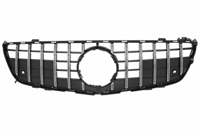 Grila Centrala Mercedes SL-Class R231 (2012-2016) GT-R Panamericana Design Negru / Chrome Performance AutoTuning