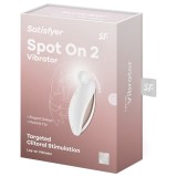 Vibrator SATISFYER - SPOT ON 2 cu incarcare USB, din silicon, 12 functii de vibrare