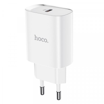 Incarcator Retea HOCO N14, 20W, 3A, 1 x USB-C, Alb foto