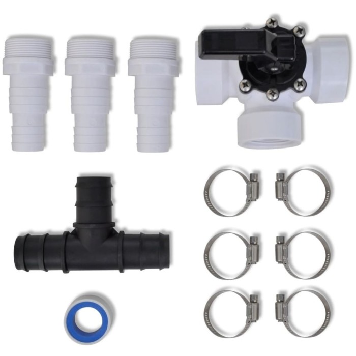 90510 Set de deviere pentru &icirc;ncălzitorul solar de piscină