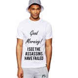 Tricou barbati alb - Assassins faild - S