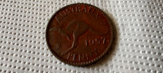 Australia - 1 Penny 1957 - L 2 foto