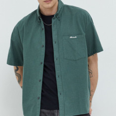 Abercrombie & Fitch camasa barbati, culoarea verde, cu guler button-down, relaxed